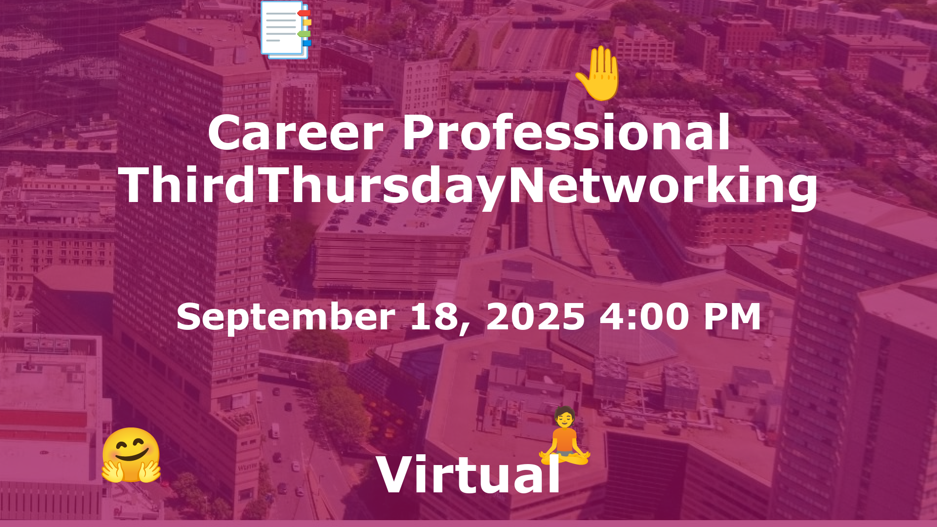 Career Professional ThirdThursdayNetworking  event image